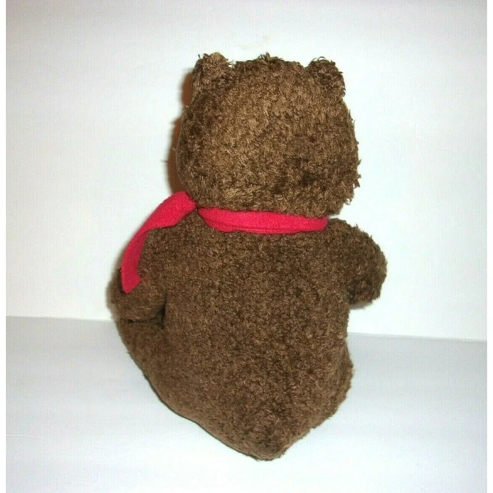 Gap Brannan Brown Teddy Bear Red Scarf Plush Sewn Eyes Holiday 2007 11